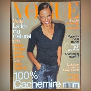 VOGUE Paris 789 de Aout 1998 Lindbergh Mondino Thompson Traore Donaldson Meir
